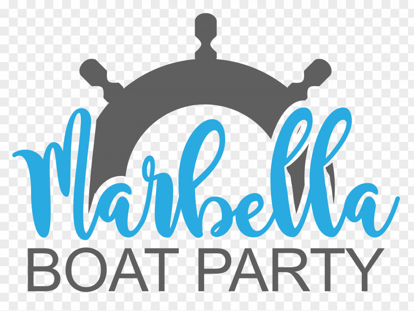Party MARBELLA BOAT PARTY Logo Bachelor Brand PNG