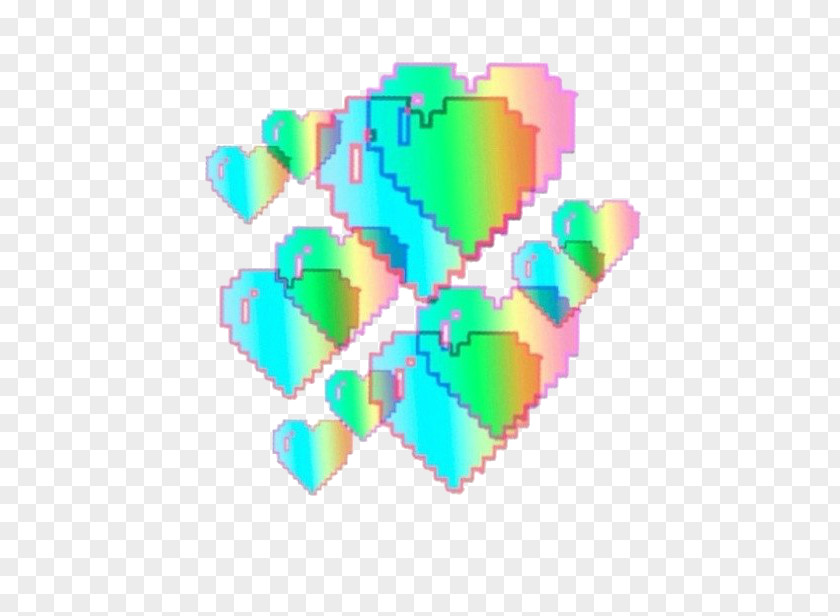Photobooth Hearts Clip Art Pixel Sticker Adobe Photoshop PNG