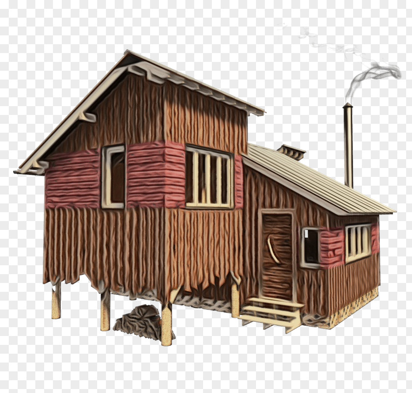 Shed House Building Log Cabin Shack PNG