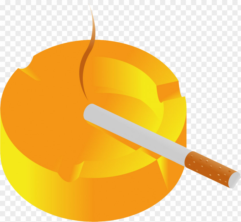 Yellow Burning Cigarette Butts Combustion PNG