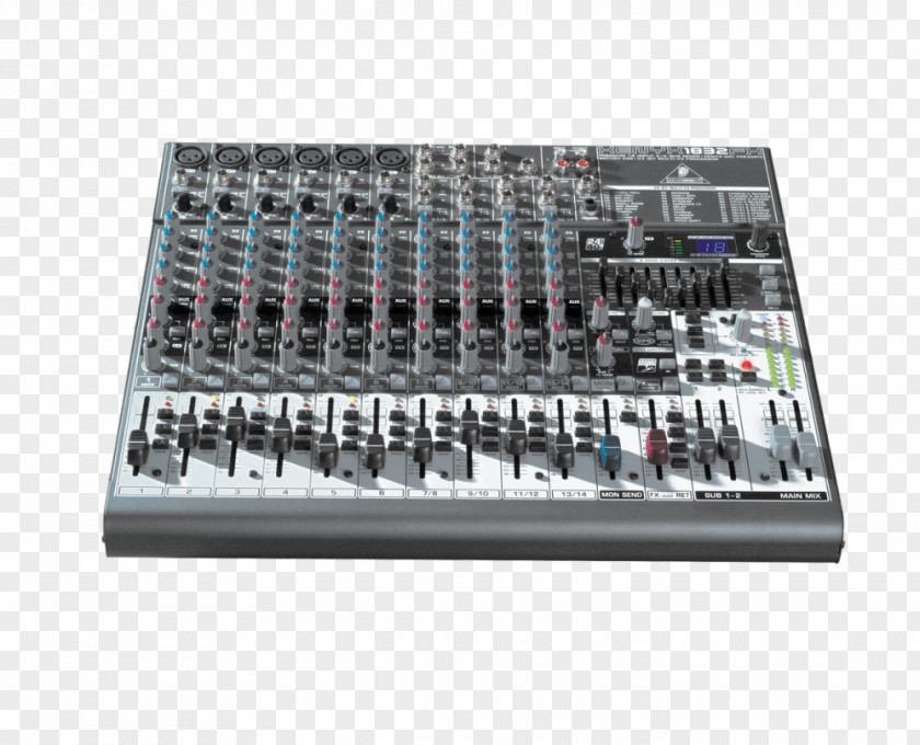 Microphone Audio Mixers Behringer Mixer Xenyx X1832USB PNG