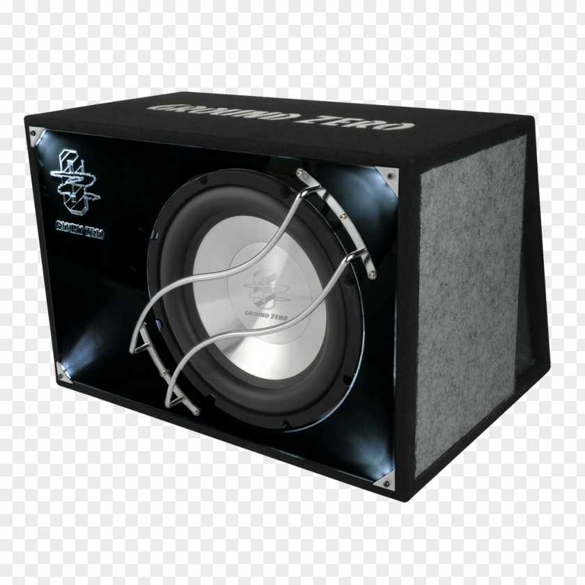 Subwoofer Bass Reflex Loudspeaker Audio Power Vehicle PNG