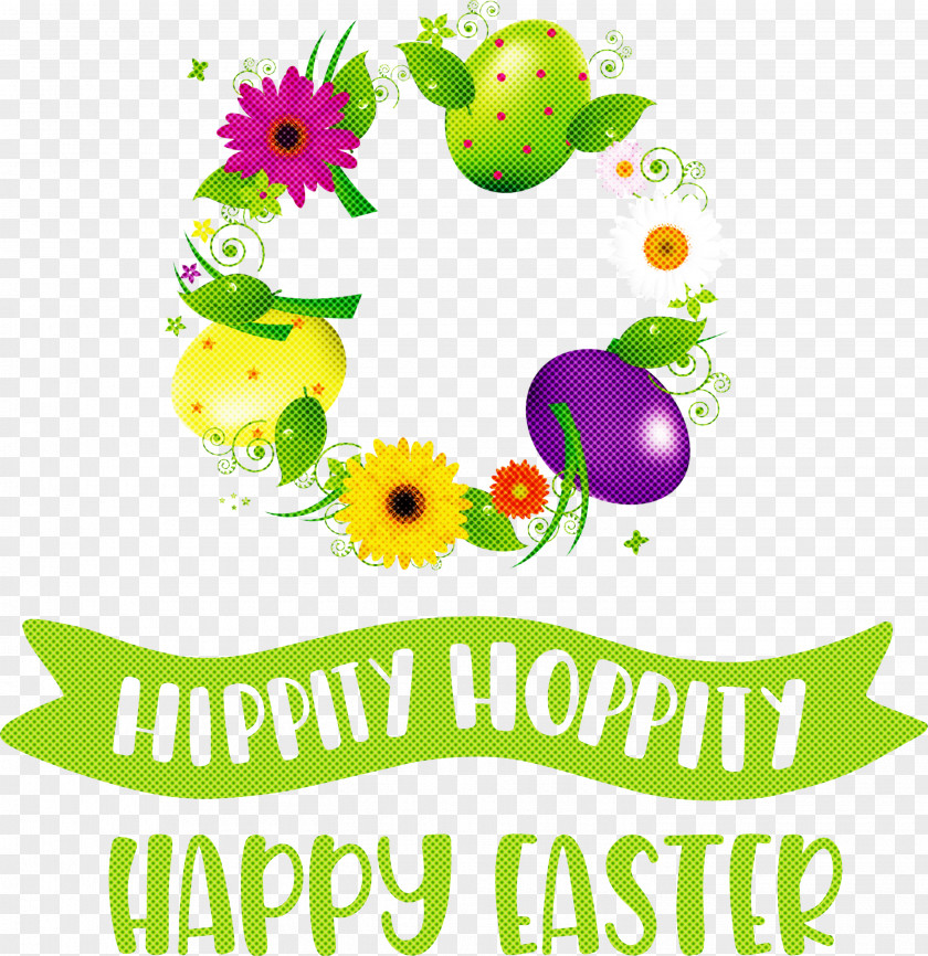 Hippity Hoppity Happy Easter PNG