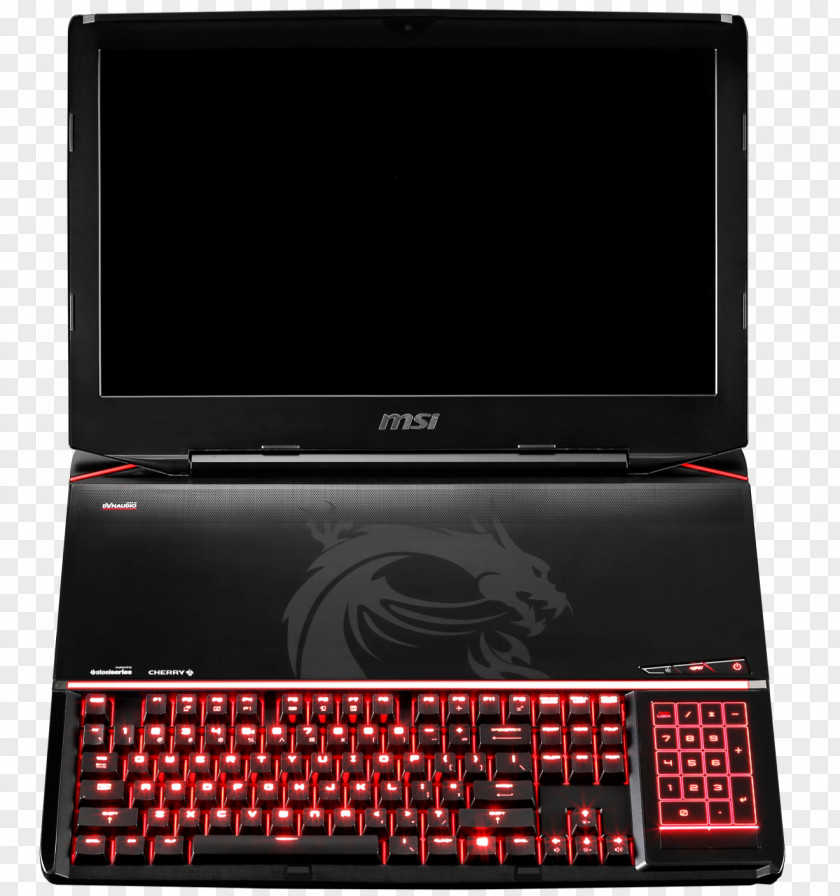 Laptop Extreme Performance Gaming GT80 Titan SLI Computer Keyboard MSI PNG