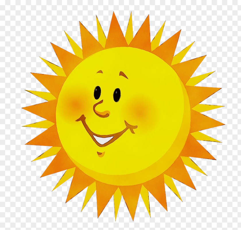 Happy Smile Sun Drawing PNG