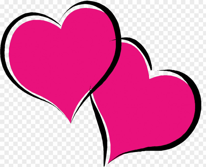 Hot Pink Heart Pic Valentines Day Cupid Clip Art PNG