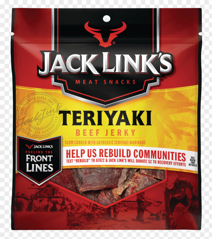 Jerky Jack Link's Beef Beefsteak Teriyaki Bacon PNG