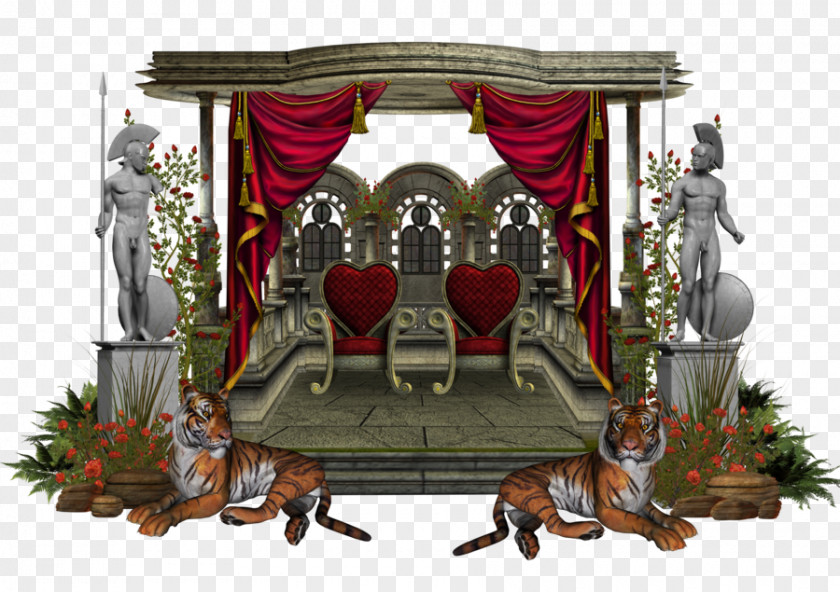 Red Throne Furniture Shrine PNG