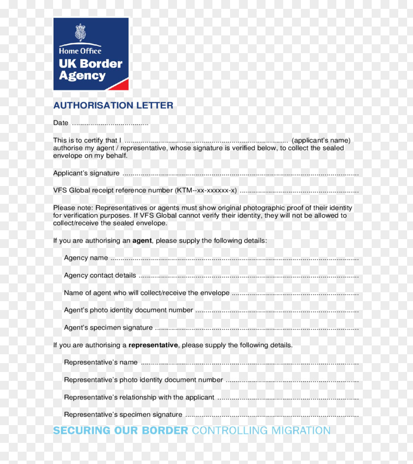 United Kingdom Résumé Authorization Cover Letter UK Border Agency PNG