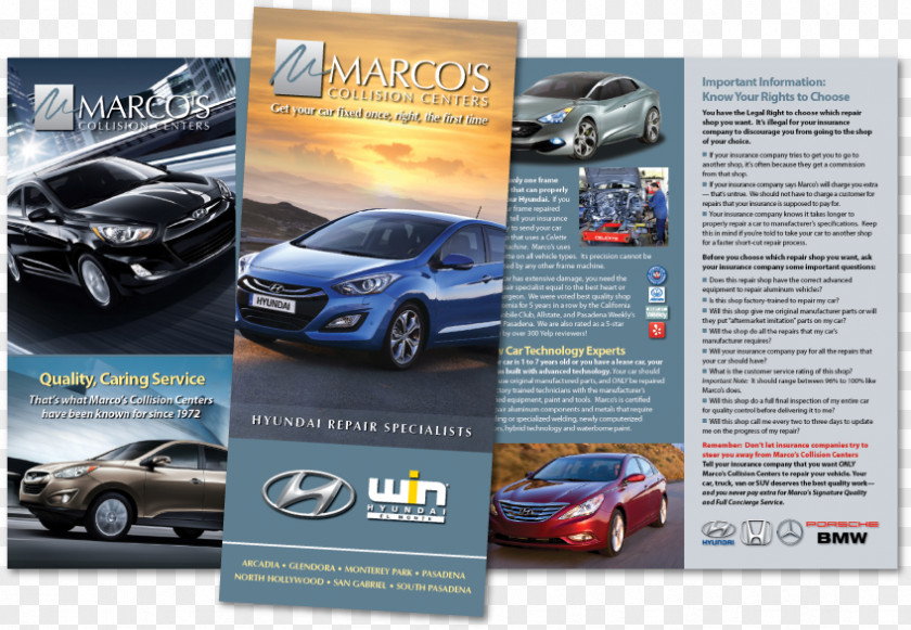 Brochure Design Car Advertising PNG
