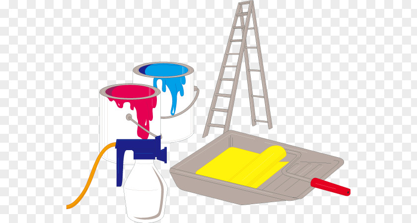 Cartoon Bucket Ladder Vector Industry Clip Art PNG