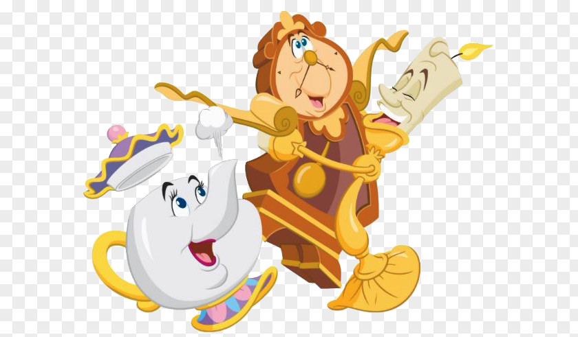 Chip Beauty Belle Beast Cogsworth Lumière Mrs. Potts PNG