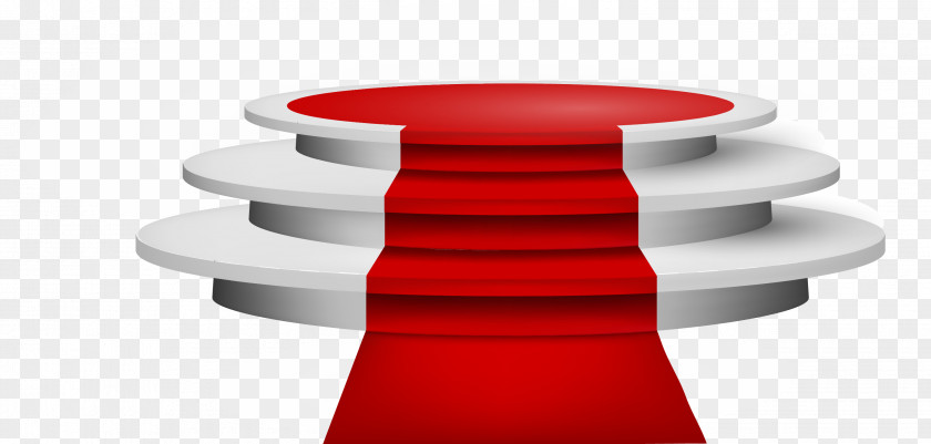 Circular Stage On The Red Carpet Light PNG