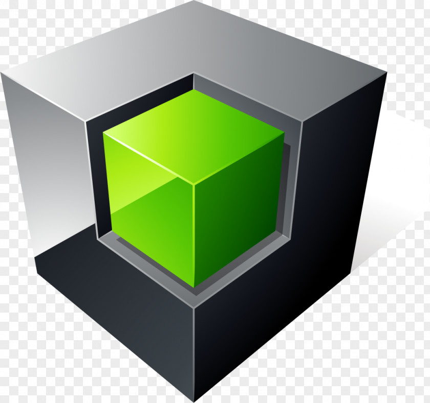 Cool Box Cube Three-dimensional Space Geometry PNG
