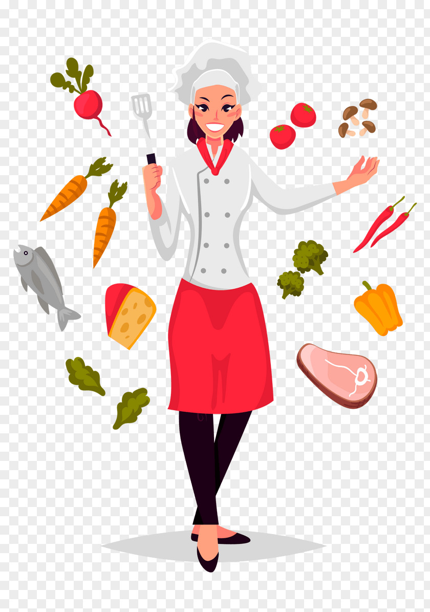 Cute Chef Illustration Image Design PNG