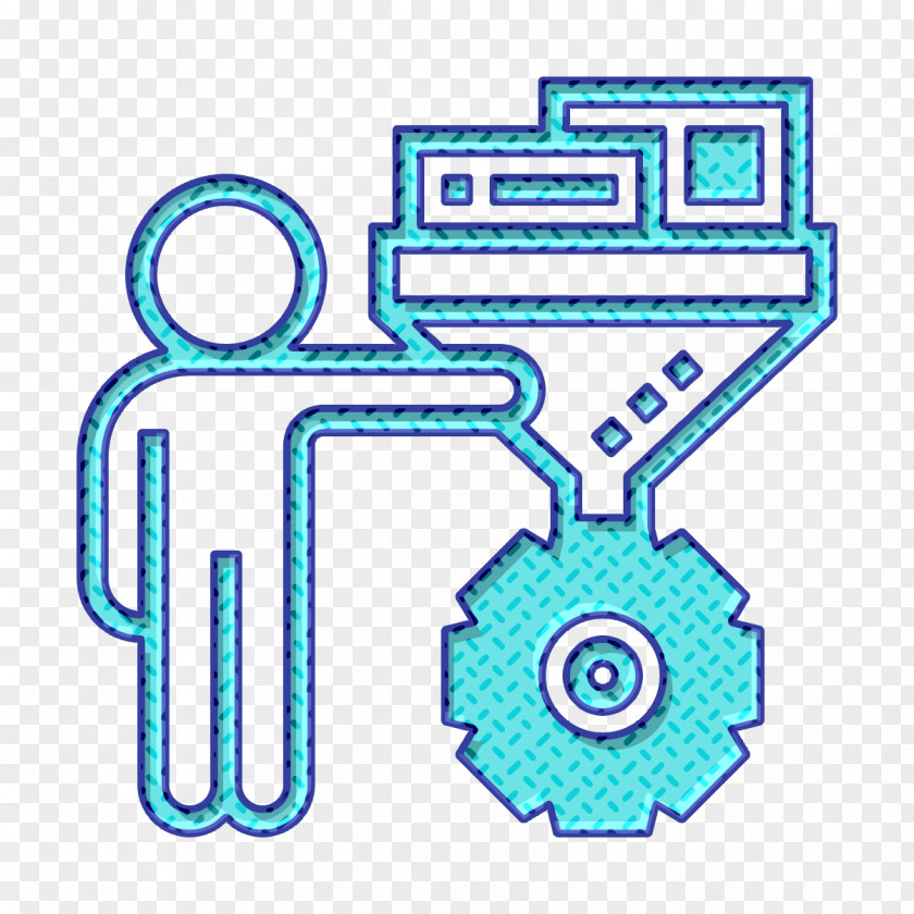 Data Processing Icon Funnel Big PNG