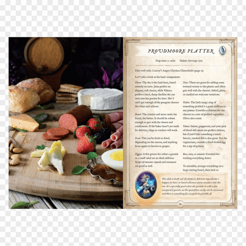 Hearthstone Hearthstone: Innkeeper's Tavern Cookbook Recipe Food For Fifty Cuisine PNG