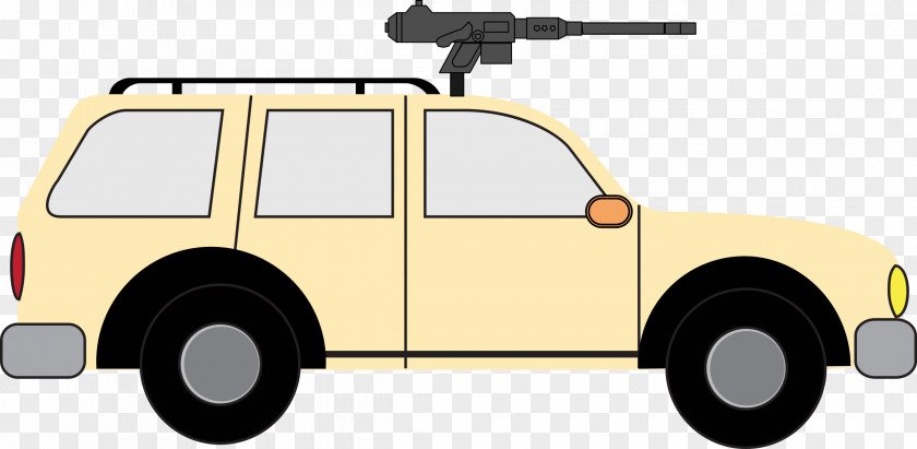 Machine Gun Car Sport Utility Vehicle Pickup Truck Technical PNG