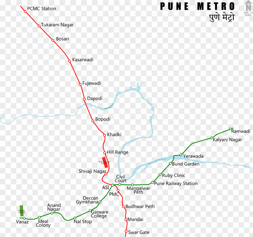 Route Hinjawadi Pune Metro Rapid Transit Rail Transport Swargate PNG