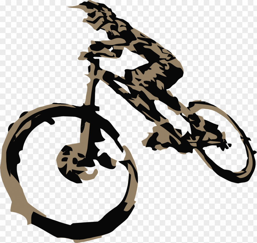 Bike Bicycle Downhill Mountain Biking Font PNG