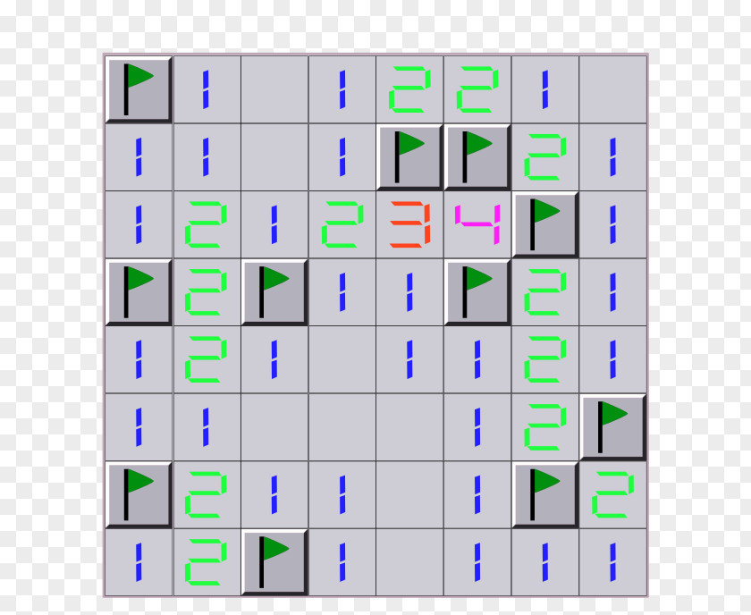 Minesweeper Rectangle Area PNG