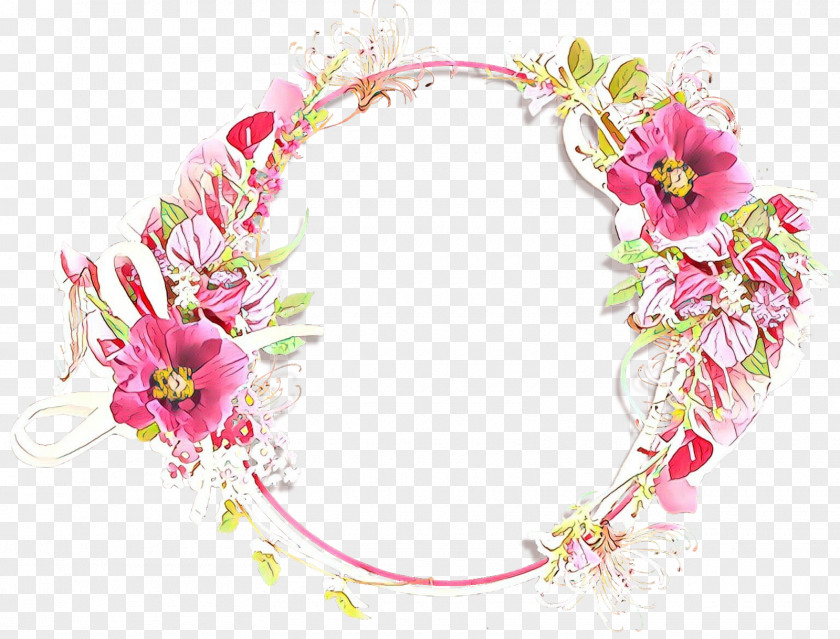 Pink Flower Plant Lei PNG