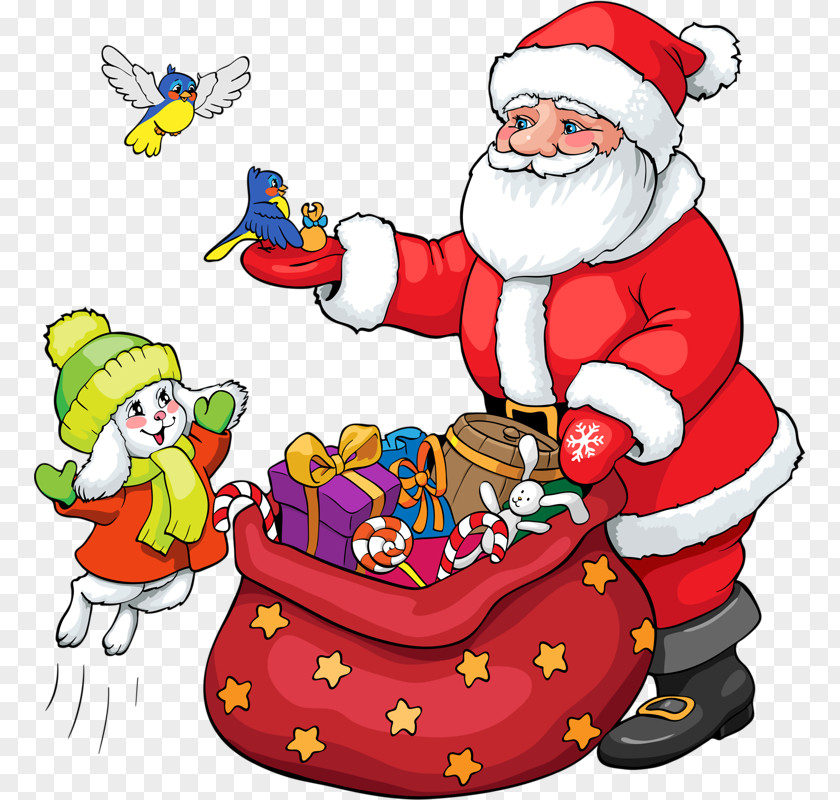 Santa Claus Ded Moroz Christmas Gift PNG