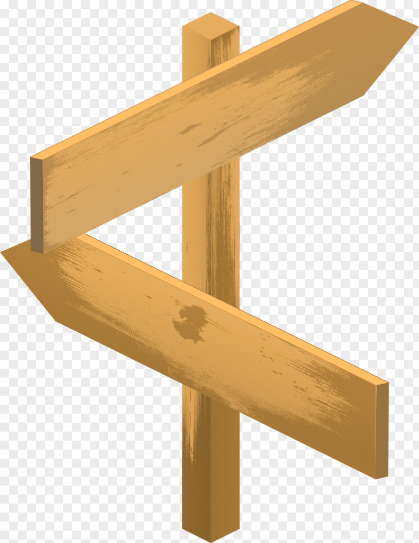 Wooden Arrow Sign Clip Art PNG