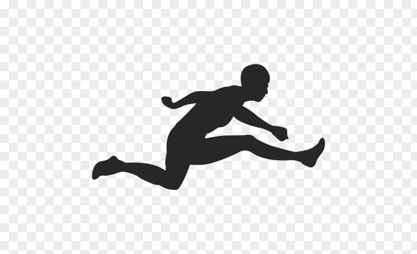 Leap Sport Athlete Jumping Silhouette PNG