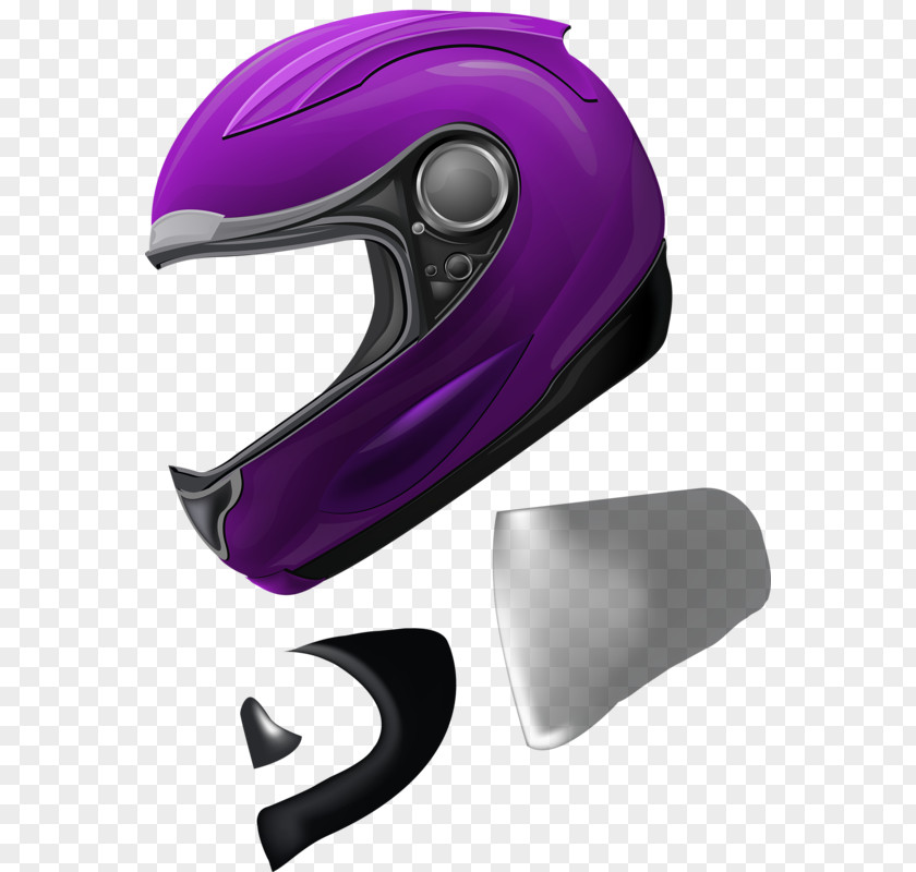 Purple Helmet Motorcycle Bicycle Racing PNG