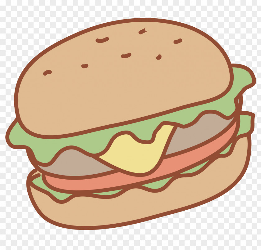 Berger Vector Cheeseburger Hamburger Graphics Food PNG