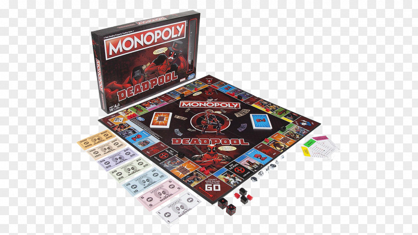 Deadpool Hasbro Monopoly Board Game PNG