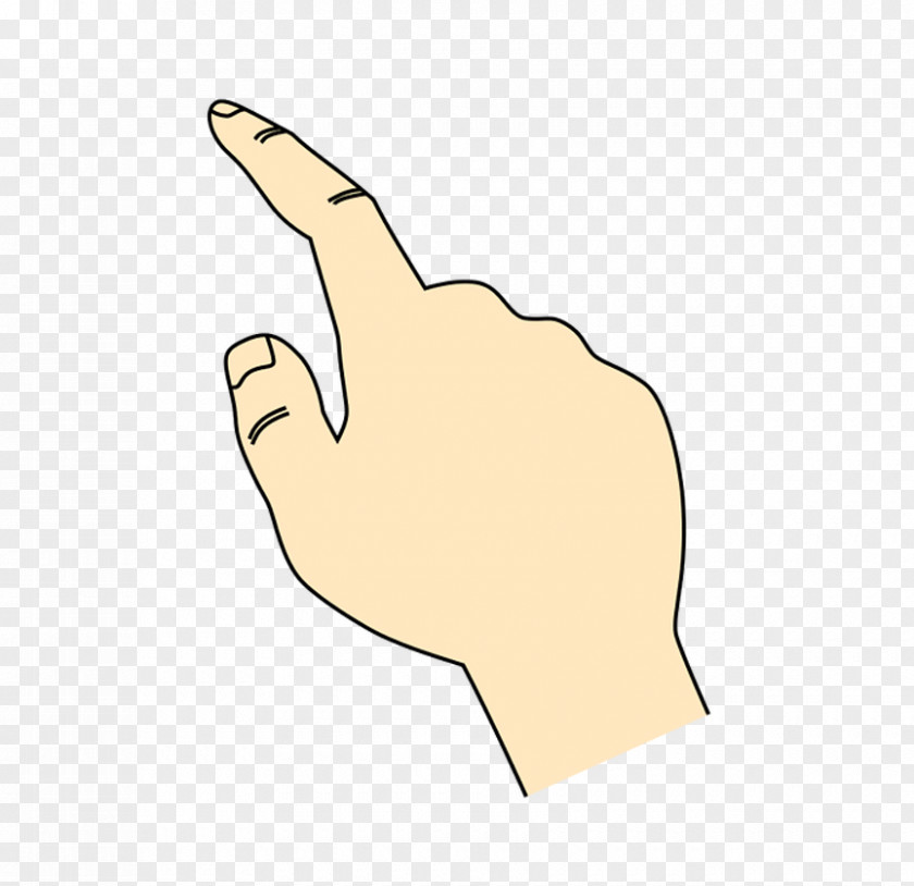 Hand-painted Finger Direction Material Thumb Icon PNG