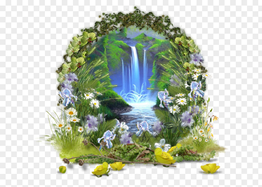 ة Majorelle Garden Blue Flower Desktop Wallpaper PNG