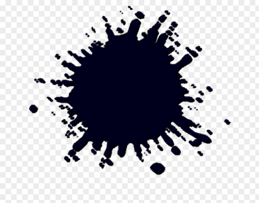Paint Stain Sticker Color Wall Decal Black PNG