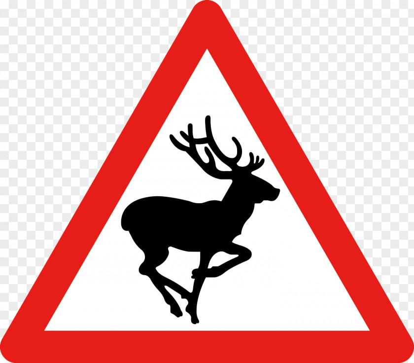 Vector Attention Avoidance Deer Horse Wildlife Warning Sign Traffic PNG