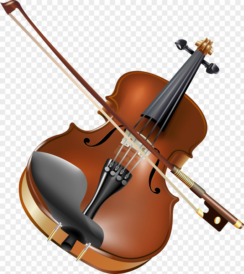 Violin And Bow Musical Instrument Clip Art PNG