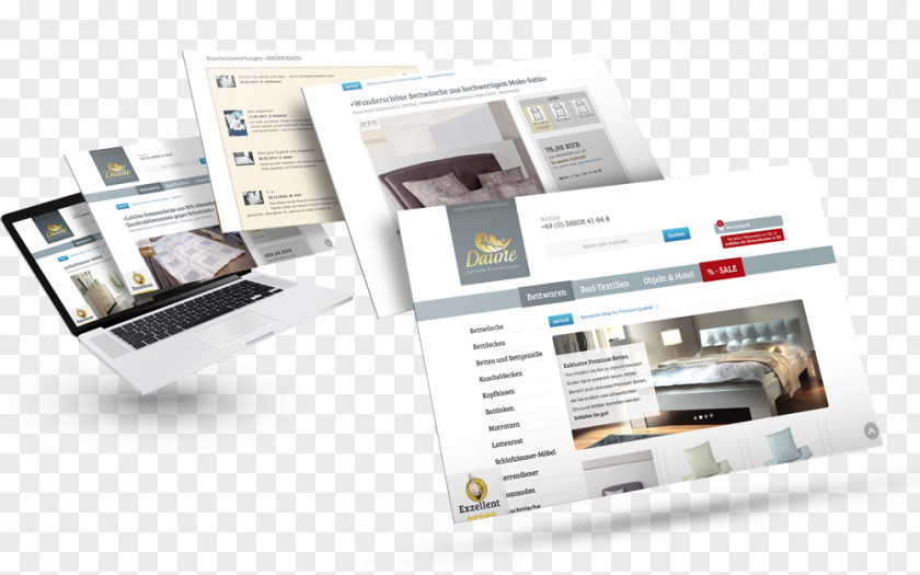 WebDesign Referenzen Bedding Advertising AgencyDesign WDPX Wollweber PNG