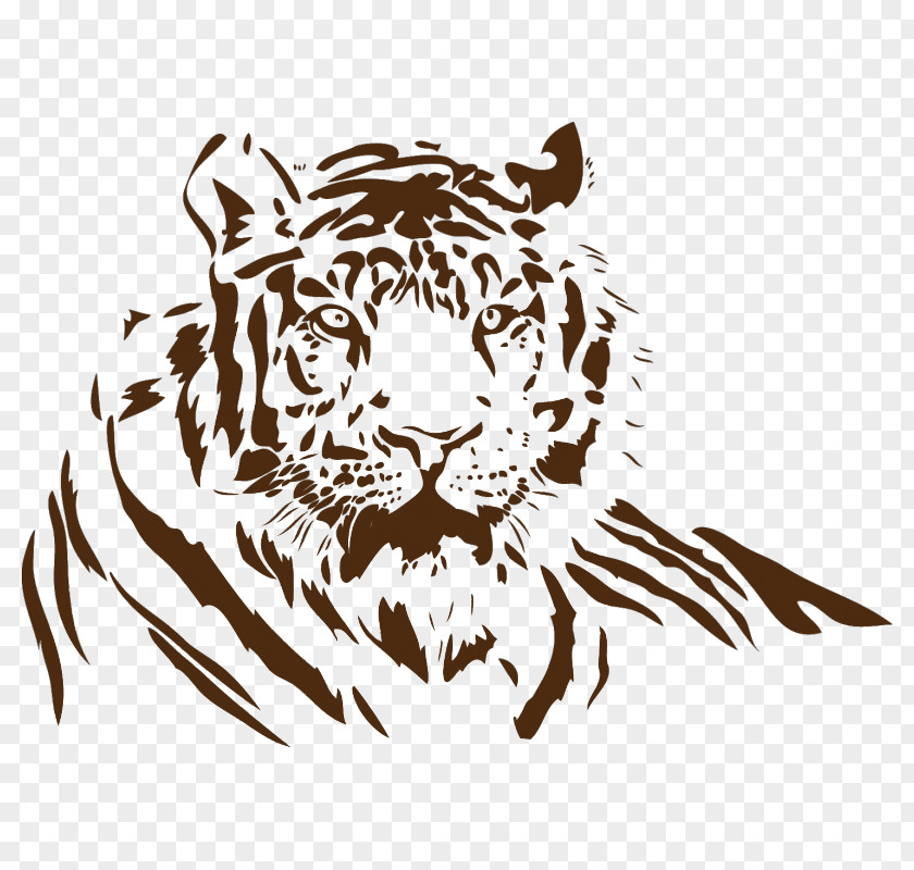 老虎 White Tiger Art Drawing Clip PNG
