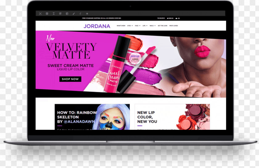 Cosmetic Company Multimedia Display Advertising Smartphone Brand PNG
