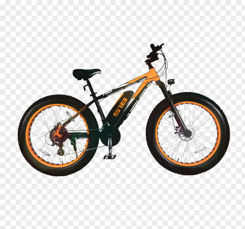 Hybrid Bicycle Pedal Orange Frame PNG