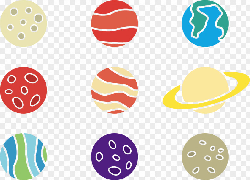 Vector Eight Planets Planet Euclidean Universe Solar System PNG