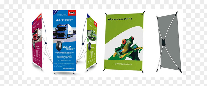 Banner Printing Display Stand Advertising Promotion PNG