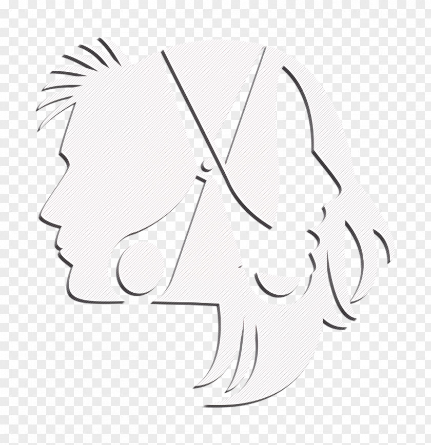 Heads Hairs And Scissors Icon Hair People PNG