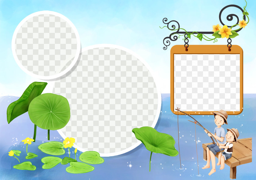 Lotus Template Background Child Care Wallpaper PNG