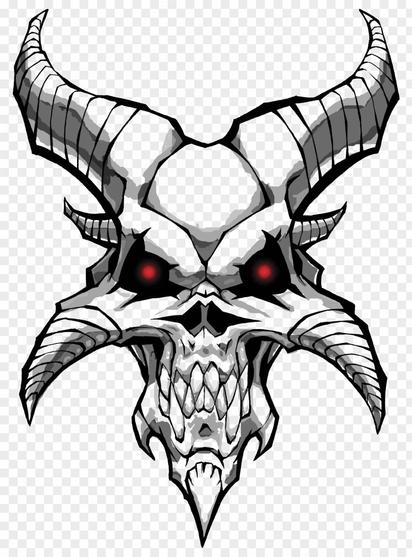Devil Drawing Clip Art Demon Skull PNG