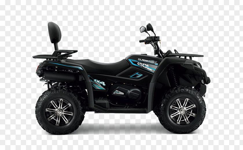 Gladiator Quad Bike Motorcycle All-terrain Vehicle Continuously Variable Transmission All-wheel Drive PNG