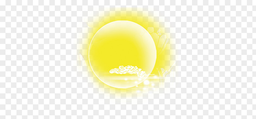 Moon Yellow Circle Wallpaper PNG