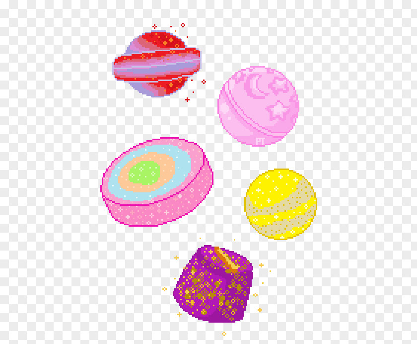 Bath Bomb Pixel Art Drawing PNG