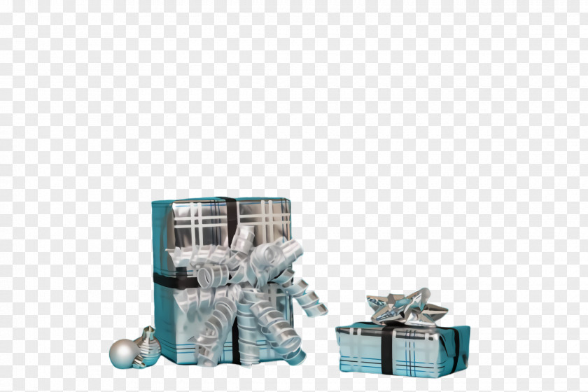 Present Toy Turquoise Hamper PNG